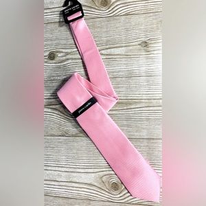 Pierre Cardin pink tie with silver design.